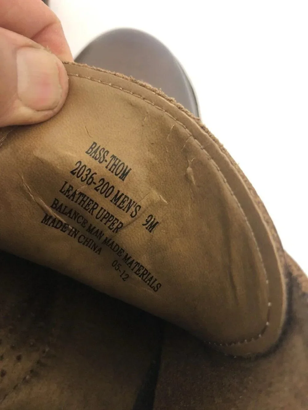 Bass Leather Chukka Boots 2036-200 Brown Size 9 M
